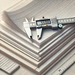 thickness of various sheets of paper