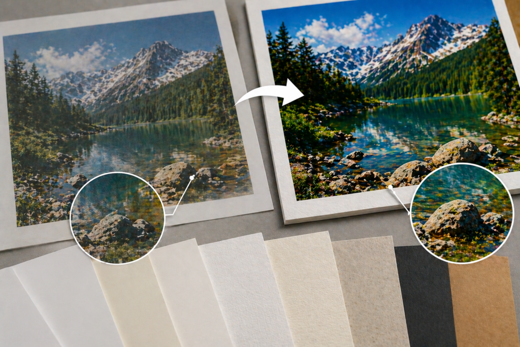 Printed paper comparison and quality details