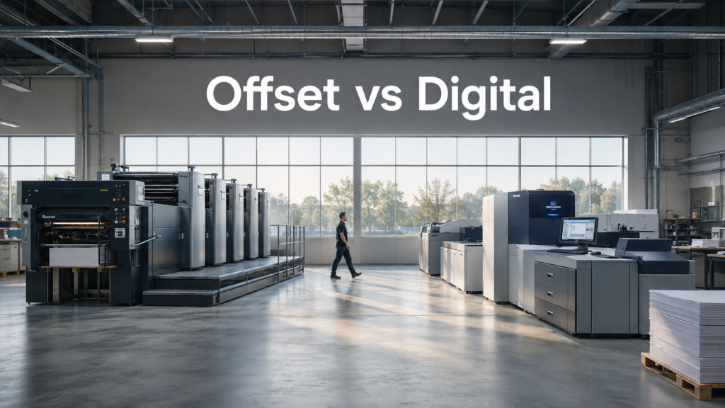 Offset vs digital printing comparison